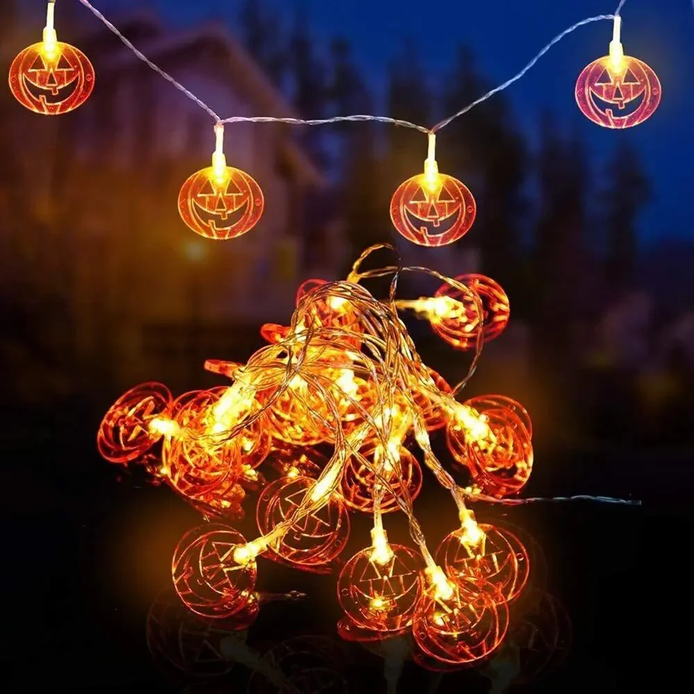 Halloween LED Light Bat Pumpkin Ghost Festival Led String Lights Decor